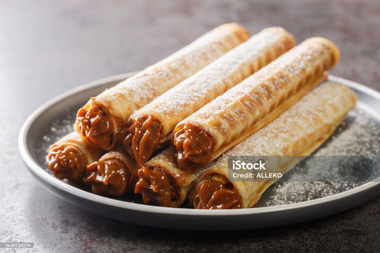 Caramel Crepe Rolls