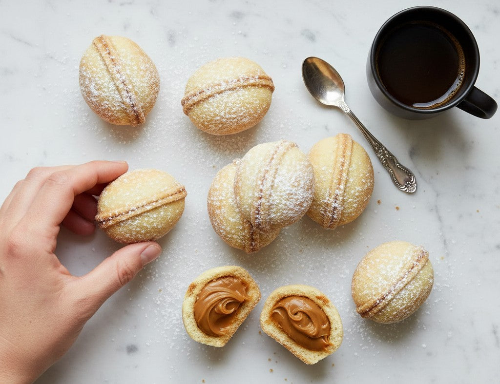 Walnut Caramel Cookies — Oreshki (Homemade, Fresh to Order)